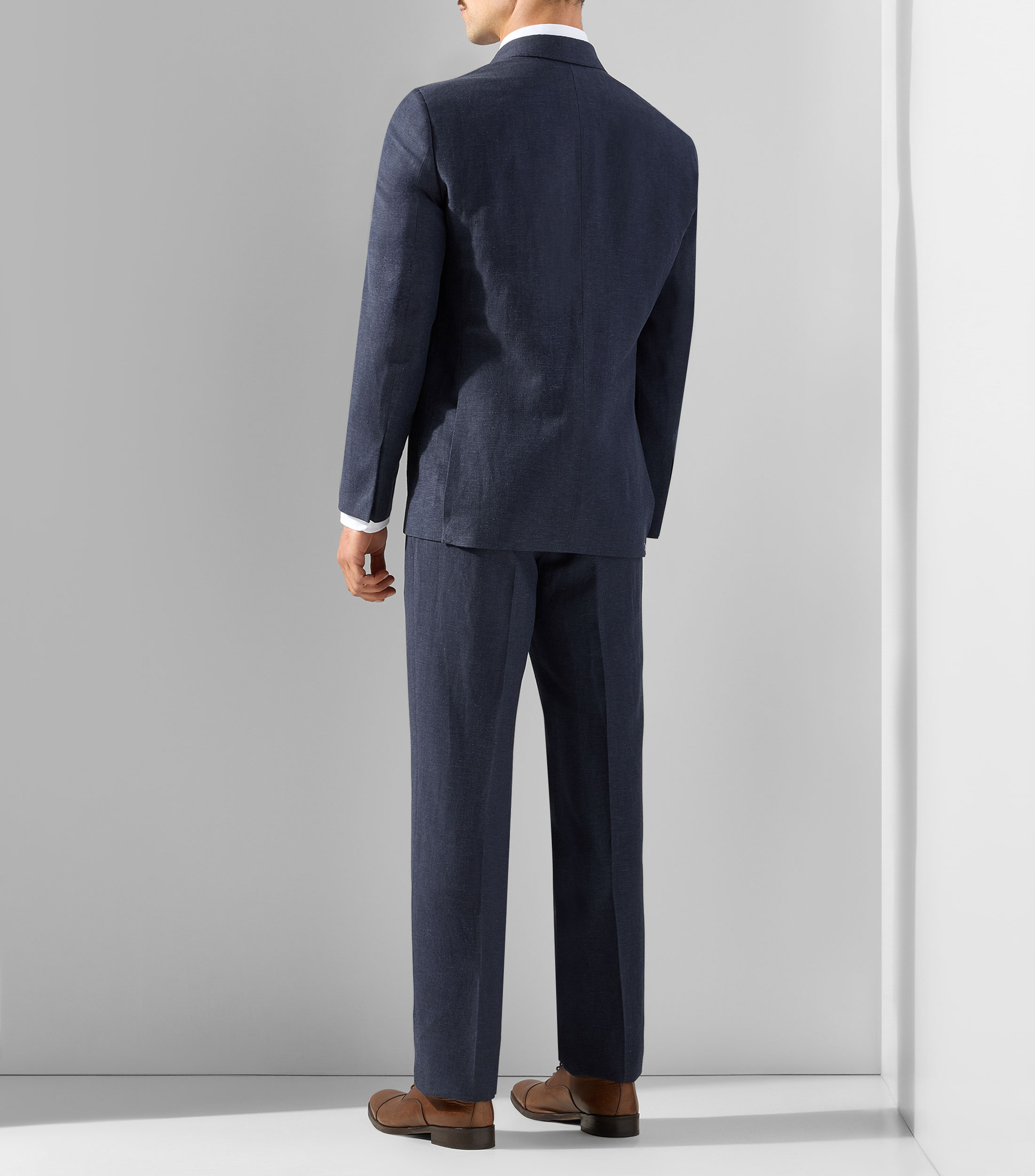 Traje de corte slim liso Hombre